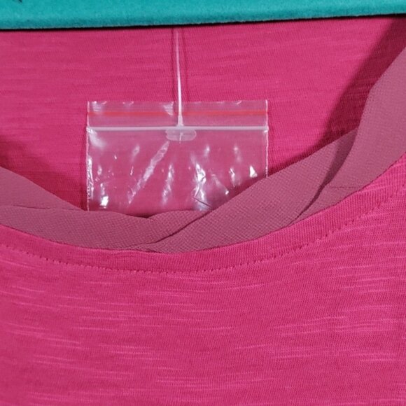 05174 LOGO by Lori Goldstein raspberry pink sleeveless knit top - Picture 3 of 13